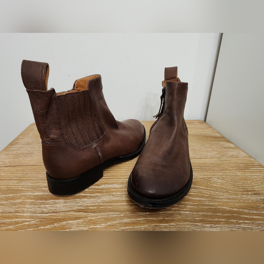 Franco Sarto Brown Ankle Boots - Picture 9 of 11